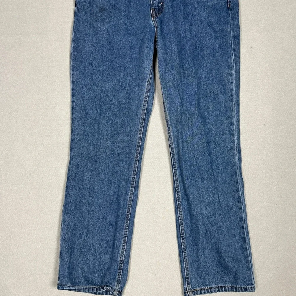 Levis 516 Jeans Mens 36X30 Blue Straight Leg Classic 5-Pocket Red Tab Denim Pant